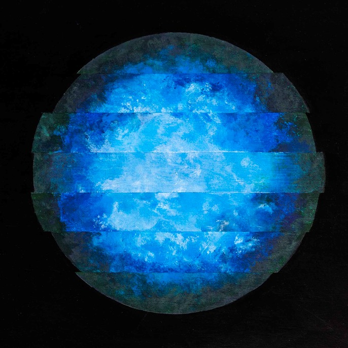 850 C�rculo sesgado Azul